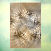 Earth Tones Abstract Modern Fractal Art Texture Raamsticker (Vel 3)