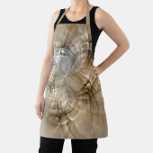 Earth Tones Abstract Modern Fractal Art Texture Schort (Insitu)