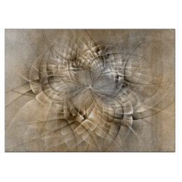 Earth Tones Abstract Modern Fractal Art Texture Snijplank