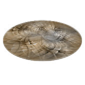 Earth Tones Abstract Modern Fractal Art Texture Snijplank (Hoek)