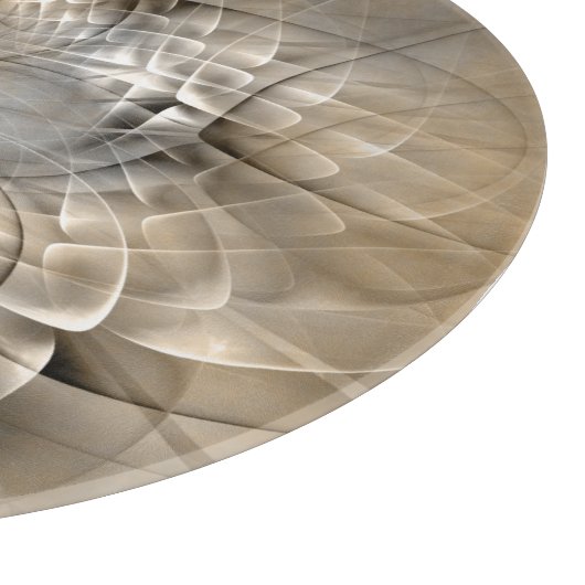 Earth Tones Abstract Modern Fractal Art Texture Snijplank (Hoek)