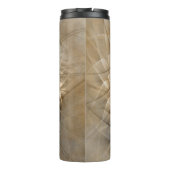 Earth Tones Abstract Modern Fractal Art Texture Thermosbeker (Achterkant)