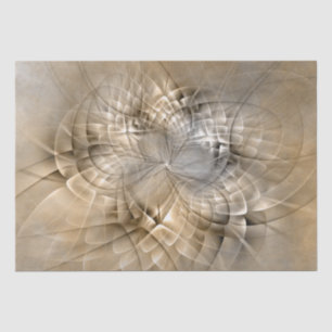 Earth Tones Abstract Modern Fractal Art Texture Tissuepapier