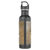 Earth Tones Abstract Modern Fractal Art Texture Waterfles (Achterkant)