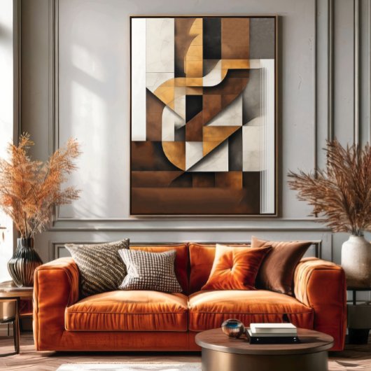 Earth Tones and Collage Poster