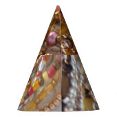 Earth Tones Bead Print Feesthoedjes (Achterkant)