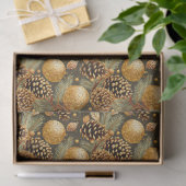 Earth Tones Christmas Pattern#29 ID1009 Tissuepapier (Geschenk)