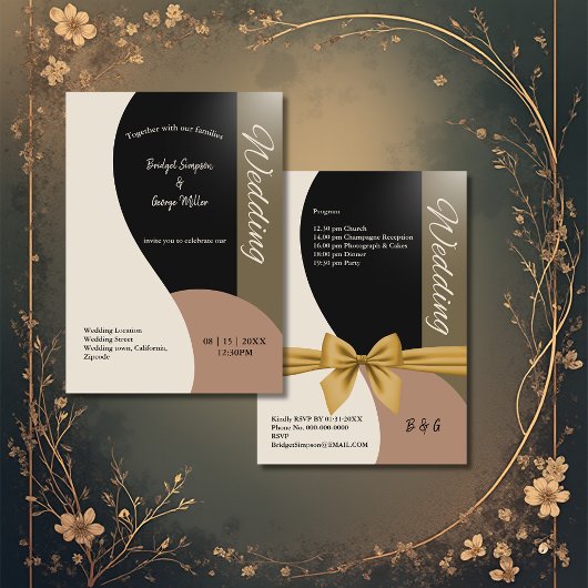 Earth Tones Eenvoudige Boho Chique bruiloft