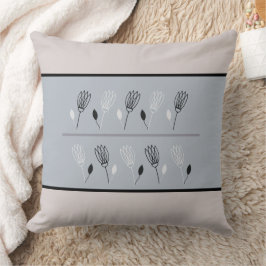 Earth Tones Floral en Leaves Pattern Sierkussen