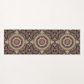 Earth Tones Floral Mandala Yogamat (Voorkant (horizontaal))