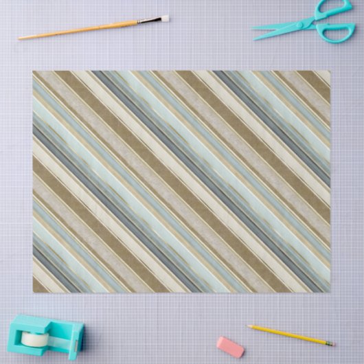 Earth Tones Gold Christmas Pattern#28 ID1009 Tissuepapier (Craft)