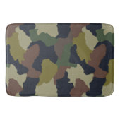Earth Tones Groen Bruin Camouflage Badmat (Voorkant)