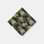 Earth Tones Groen Bruin Camouflage Servet (Hoek)