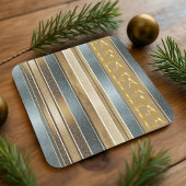 Earth Tones Kerstmis Fa La Patroon#27 ID1009 Kartonnen Onderzetters