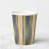 Earth Tones Kerstmis Fa La Patroon#27 ID1009 Papieren Bekers (Rechts)