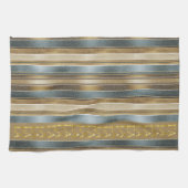 Earth Tones Kerstmis Fa La Patroon#27 ID1009 Theedoek (Horizontaal)