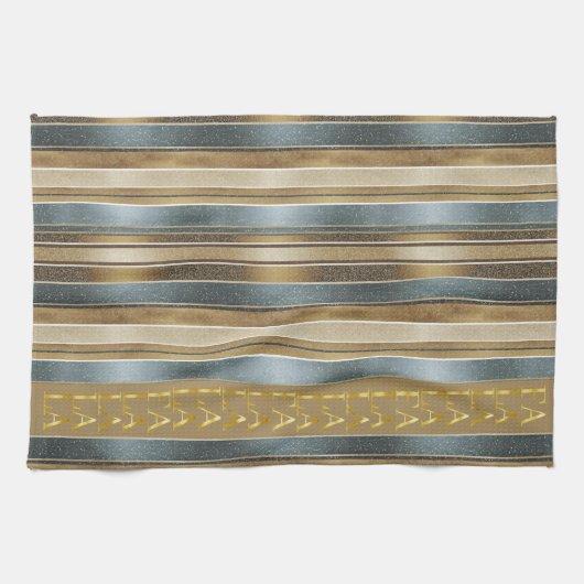 Earth Tones Kerstmis Fa La Patroon#27 ID1009 Theedoek (Horizontaal)