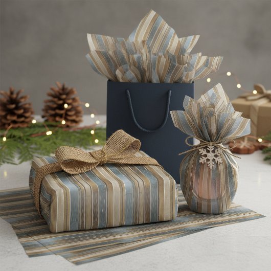 Earth Tones Kerstpatroon#27 ID1009 Tissuepapier