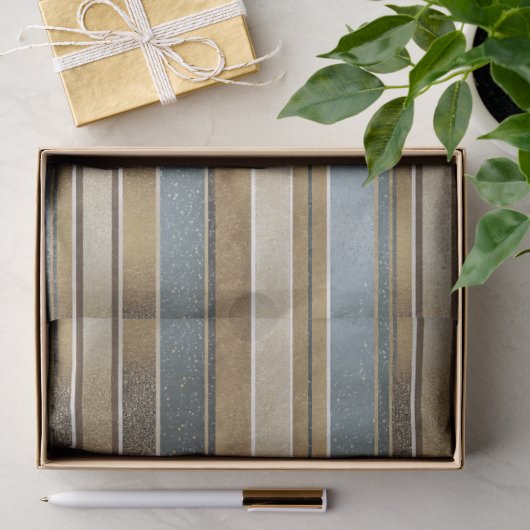 Earth Tones Kerstpatroon#27 ID1009 Tissuepapier (Geschenk)