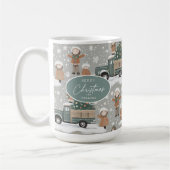 Earth Tones Kerstpatroon # 2 ID1009 Koffiemok (Links)
