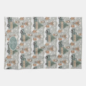 Earth Tones Kerstpatroon # 2 ID1009 Theedoek (Horizontaal)