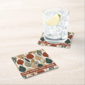 Earth Tones Kerstpatroon # 5 ID1009 Kartonnen Onderzetters (Insitu)