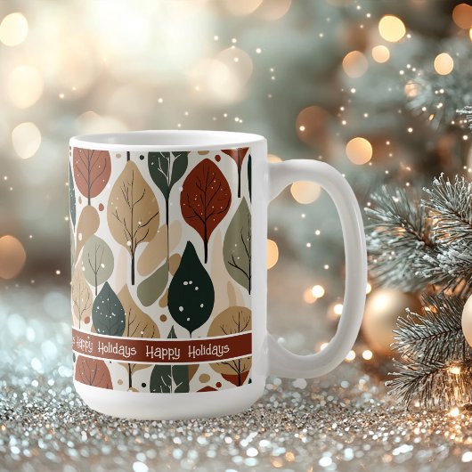 Earth Tones Kerstpatroon # 5 ID1009 Koffiemok