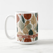 Earth Tones Kerstpatroon # 5 ID1009 Koffiemok (Links)
