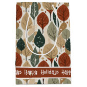 Earth Tones Kerstpatroon # 5 ID1009 Medium Cadeauzakje (Voorkant)