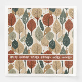 Earth Tones Kerstpatroon # 5 ID1009 Servet (Voorkant)