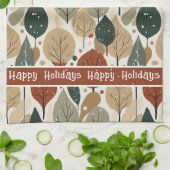 Earth Tones Kerstpatroon # 5 ID1009 Theedoek (Gevouwen)