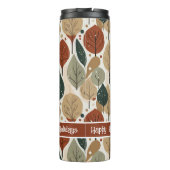 Earth Tones Kerstpatroon # 5 ID1009 Thermosbeker (Achterkant)