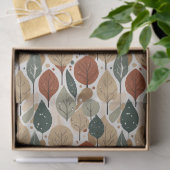 Earth Tones Kerstpatroon#5 ID1009 Tissuepapier (Geschenk)