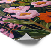 Earth Tones Mountain Wildflower Schilderij 16x20" Poster (Hoek)