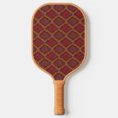 Earth Tones Mud Cloth Geïnspireerd patroon Pickleball Paddle (Voorkant)