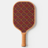 Earth Tones Mud Cloth Geïnspireerd patroon Pickleball Paddle (Achterkant)