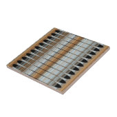 Earth Tones Peruvian Array Ceramic Tile Tegeltje (Zijkant)