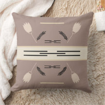 Earth Tones rustiek geometrisch Sierkussen