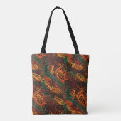 Earth Tones Safari Dierenprint Tote Bag (Achterkant)