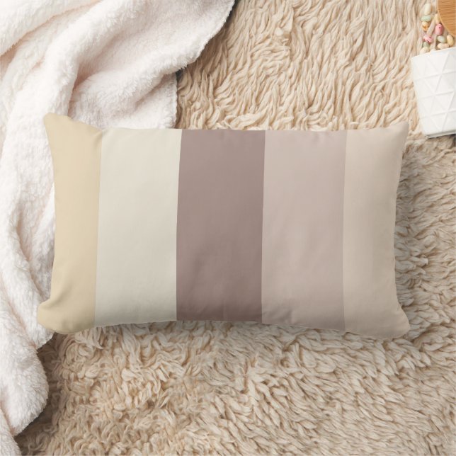 Earth Tones Streeppatroon Lumbaal Sierkussen Kussen (Deken)