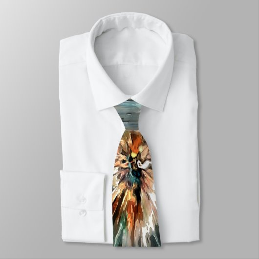 Earth Tones Tie Dye Stropdas (Gebonden)