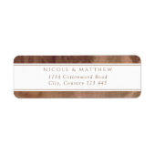 Earth Tones Waterverf Return Address Label (Voorkant)