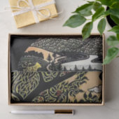 "Earth Tree and Valley" door Gisbert Combaz Tissuepapier (Geschenk)