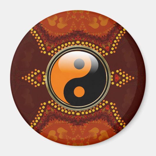 Earth Tribal New age Yin Yang Magnet (Voorkant)