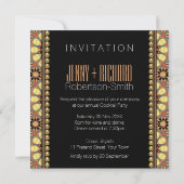 Earth Tribe Glitter Sunshine Party Invitation Kaart (Achterkant)
