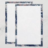 Earth Trim Border en Background Sjabloon Briefpapier (Voorkant / Achterkant)