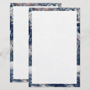 Earth Trim Border en Background Sjabloon Briefpapier