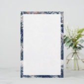 Earth Trim Border en Background Sjabloon Briefpapier (Staand voorkant)