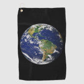 EARTH UIT SPACE Custom Golf Towel Golfhanddoek (Voorkant)