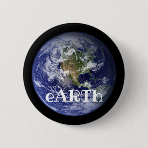 eARTh (verander de woorden) Ronde Button 5,7 Cm